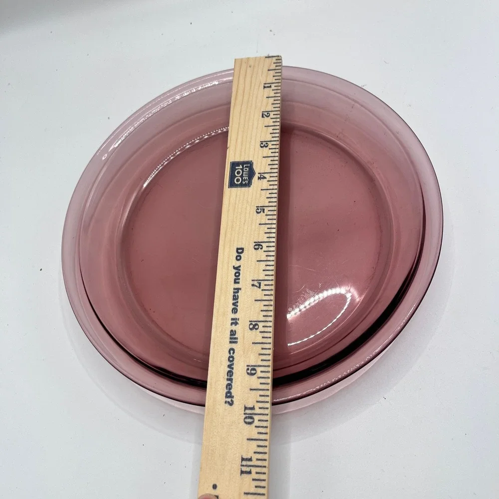 Pyrex Amethyst Glass Pie Plate 9.5 Inch Vintage Corning 209 Purple Bakeware USA